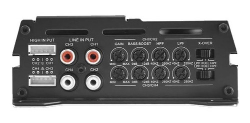 Imagen 6 de 9 de Amplificador 4 Canales Rockseries Rks-p800.4dm Clase D 880w