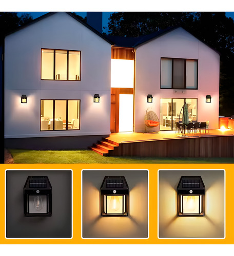 Luz Led Externa Carregamento Solar A Prova D'agua