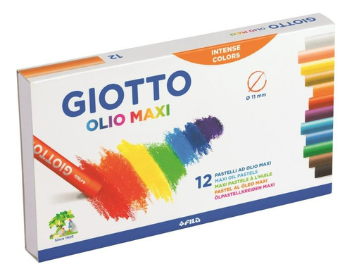 Lapices Pastel Oleo 12 Colores Giotto