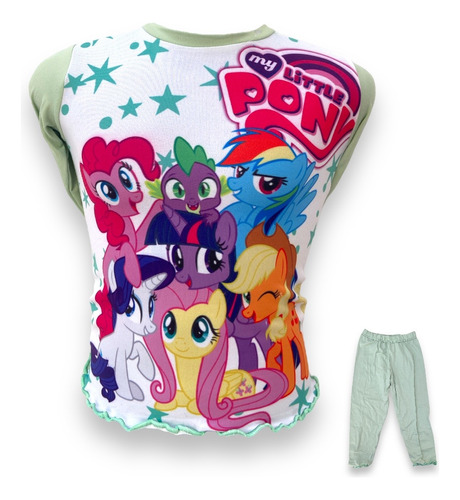 Pijama Infantil Para Niñas Estampado Princesas Pijama Fresca