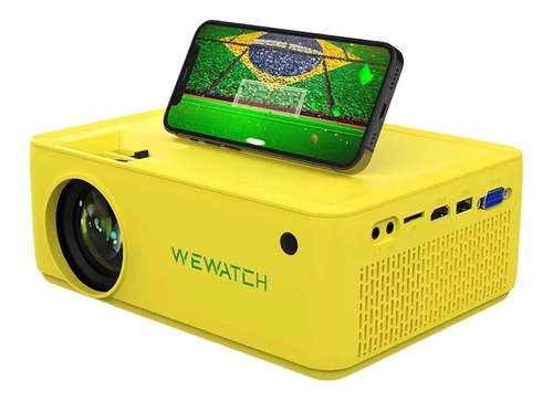 Projetor Wewatch V10 8500lumens Hd Edição Especial Copa 2022 Cor Amarelo 110V/220V
