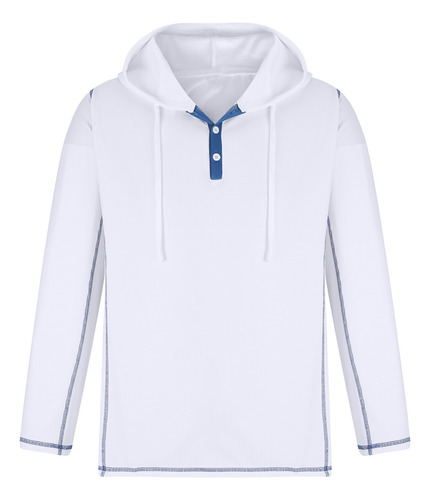 Sudadera Con Capucha J Pullover Con Bolsillo, Color Liso, Me