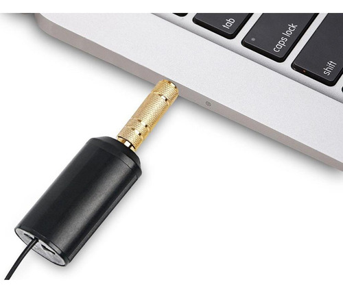 Uhf Inalámbrico Lavalier Micrófono Auricular Lapel Mic Usb