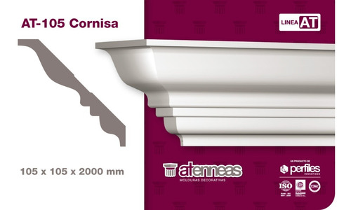 Moldura Cornisa Interior Atenneas Telgopor At-105 X 2mt