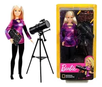 Comprar Conjunto Boneca Barbie Menina Loira Profissões Quero Ser Astrofísica - National Geographic - Acompanha Acessórios Telescópio Giratório E Mapa Estelar - Mattel Brinquedos