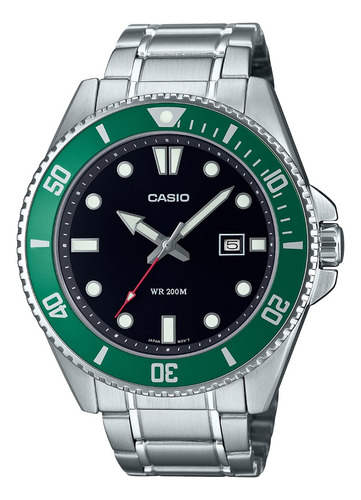 Reloj Casio Mdv-107d-3a Análogo Acero Inoxidable Circuit