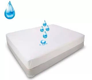 Funda Para Colchón Impermeable Cubre Cama 2 Plazas 190x140cm