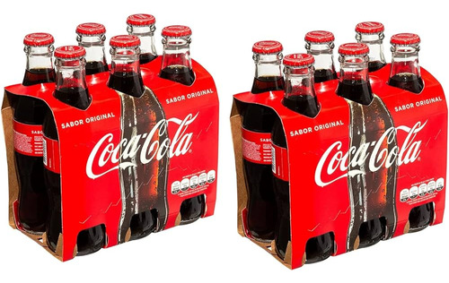 Kit 12 Garrafas De Vidro Coca-cola Perfeita 250ml Cada