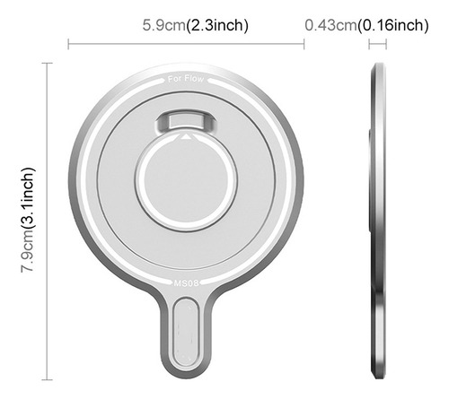 Soporte De Teléfono Rgimbal Magnetic Para Insta360 Flow/pro