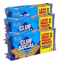 Comprar Biscoito Salgado Original Club Social Kit 3 Pacotes 288gr
