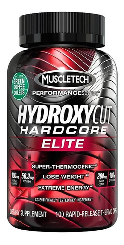 Hydroxycut Hardcore Elite 100 Cápsulas Muscletech