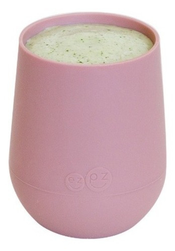Vaso Entrenador Para Bebé De Silicona Ezpz Mini Cup 12m+ Color Rosa Nórdico