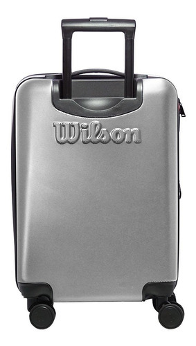 Valija Wilson Carry On Chica Cabina 18pu Viaje Maleta Balija Color Plata Lisa