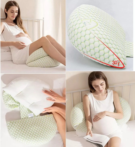 Almohada De Embarazo Lactancia Ajustable Super Suave Alargar