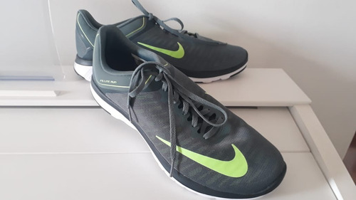 Tenis Nike Usado 1 Vez - Número 41 Cinza E Verde