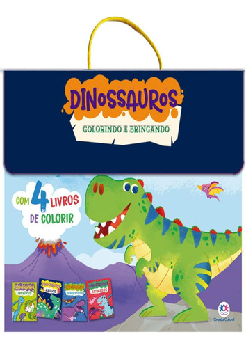 Livro Kit de colorir Dinossauros De Igloo Books Editora Ciranda Cultural, Capa Mole, Edição 1 Em Português, 2024