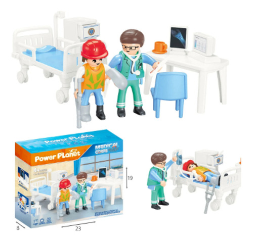 Playset Dormitorio De Hospital Power Planet - Na201781
