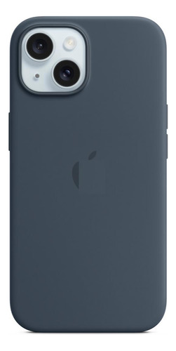 Capa De Silicone Para Apple iPhone 15 Plus - Azul Marinho