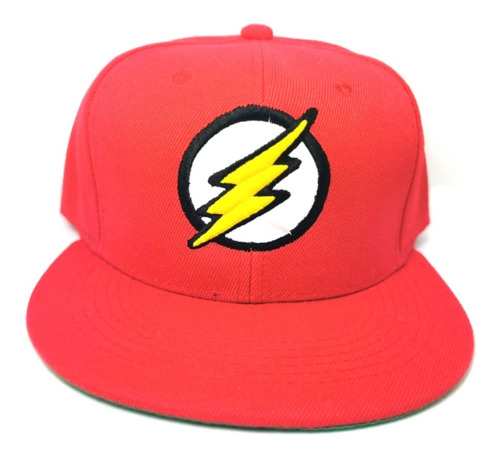 Gorra Flash Roja Para Adultos Snapback Dc Comics Rayo 3d 