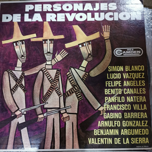 Disco Lp:personajes De La Revolucion- Dueto Caleta,conejos