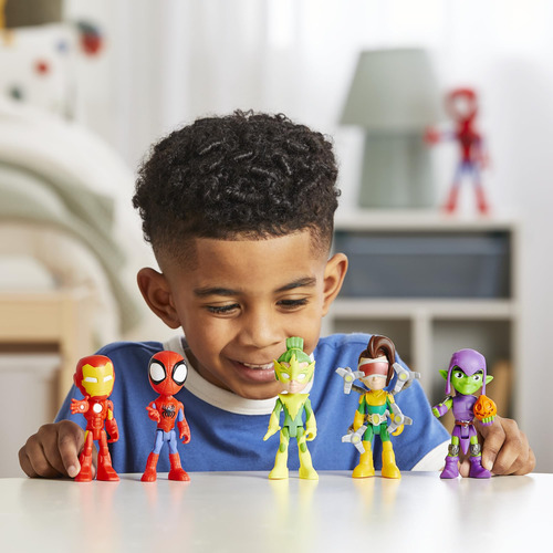 Set De Figuras De Acción Spidey Y Sus Increíbles Amigos Marv