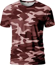Comprar Remera Camuflada Bordo Militar Tactica Fullprint
