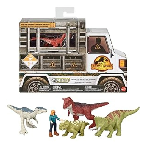 Pack 5 Mini Figuras Carnotaurus Clash Jurassic World Dominio
