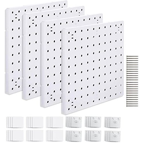 Juego De Paneles De Pared Pegboard De 4 Piezas, Kit De ...