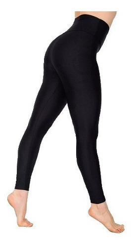 Imagen 4 de 4 de Calza De Lycra Tiro Alto Chupin Faja Cintura Alta