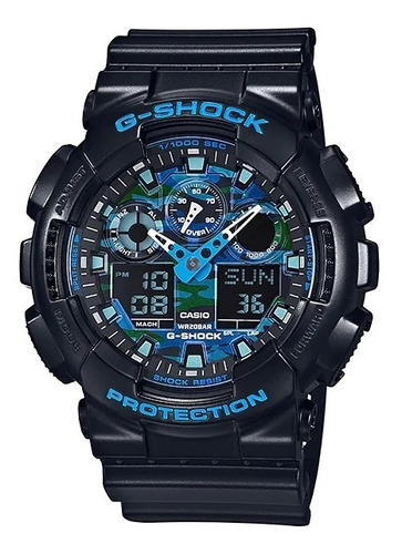 Reloj Casio G-shock Ga-100cb-1a Wr Luz Crono Alarma