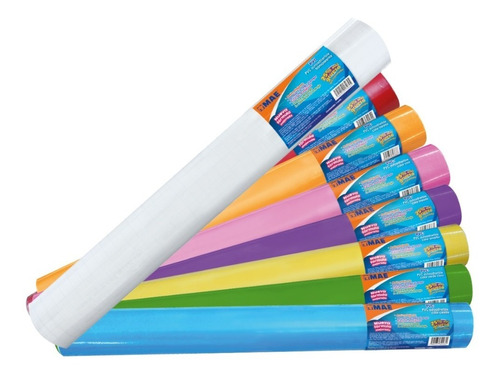 5 Rollos Pvc Forros Contac Autoadherible Chico 45cm X 1.5m 