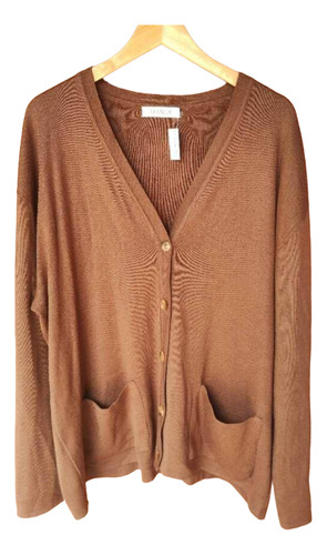 Campera Chocolate Stanga Mujer Talle Especial 