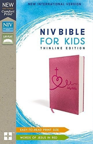 Niv Biblia Para Nios Leathersoft Edicion Rosa Letra Roja E