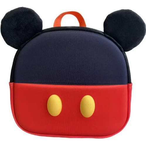 Mochila Pre Escolar 3d Con Arnés Mickey Mouse Disney