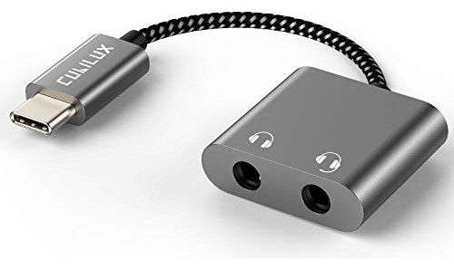 Adaptador De Audio Usb C 2 Vías Para Auriculares,