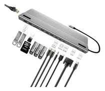 Comprar Adaptador Docking Station Hub 14 En 1 Tipo C, Rj45, Hdmi,vga