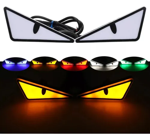 2pz Luces Led Motocicleta Direccionales Ojos Diabólico Dise | MercadoLibre