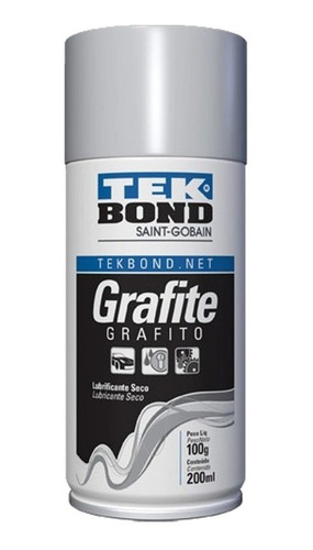 Imagen 2 de 7 de Lubricante Grafito Seco Gris Oscuro 200ml 100gr Tekbond