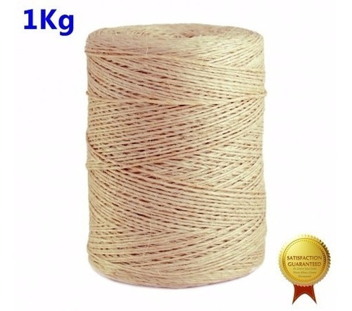 Fio Corda Barbante Sisal 3mm Artesanato 166 Metros 1kg 500/3