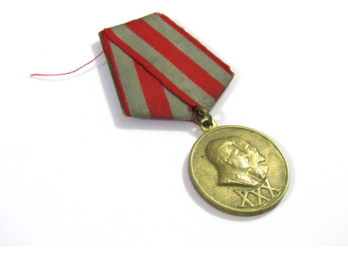 Medalla Militar Rusa Urss Por 30 Años Del Ejército Rojo (Usado)