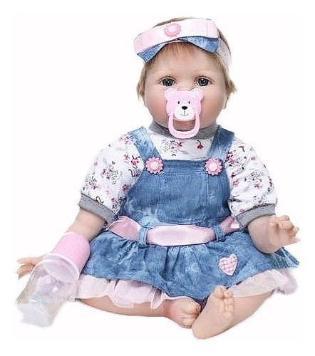 Reborn Baby Muñeca Silicona Vinilo 55cm Bebé Niña Juguete Re