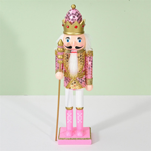 Figuras De Cascanueces De Navidad, Adorno De Rosa