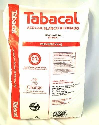 Azúcar Refinada Tabacal X 25 Kg