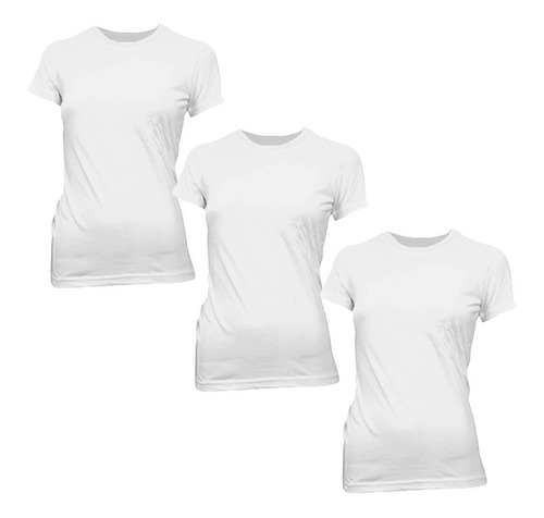 Camiseta Dama Fashion Entallada Pack X 3 Disershop