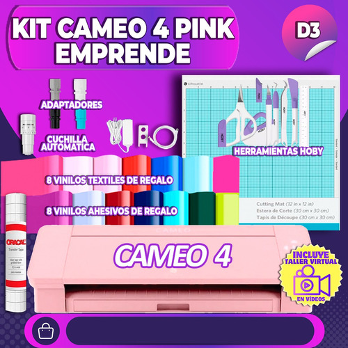 Plotter De Corte Cameo 4 Rosada