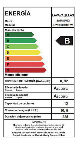 Lavavajillas 13 Cubiertos Samsung Dw60m6040fw Minimo Detalle