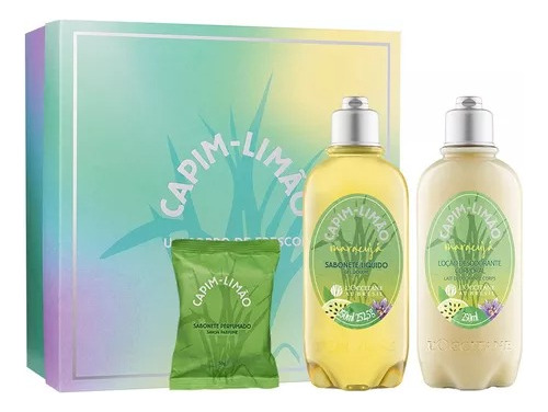 L'occitane Au Brésil® Kit Trio Presente Capim Limão Maracujá