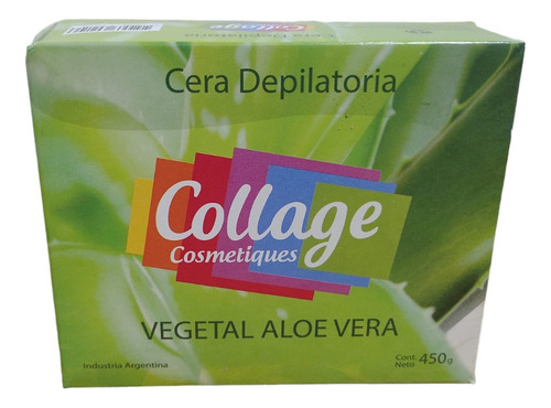 Cera Depilatoria Collage Vegetal Aloe Vera 450gr