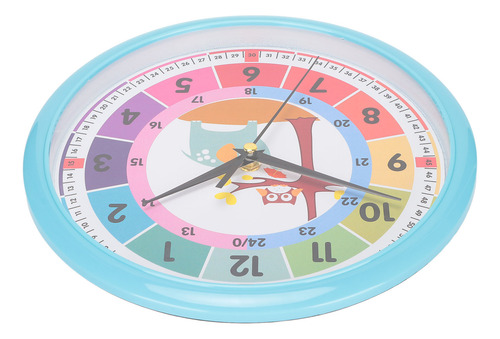 Relógio De Parede Plastic Cartoon Colorful Quartz Time