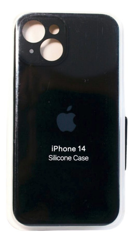 Funda Silicona Compatible iPhone 14, Negro